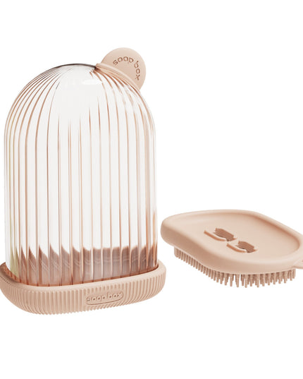 Sapuniera de Calatorie, Suport pentru Sapun cu Scurgere a Apei, Recipient cu Capac Depozitare, Savoniera pentru Baie