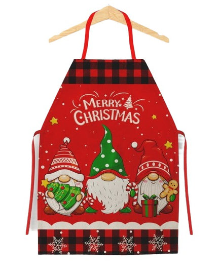 Sort de Bucatarie Decorativ, Tema Craciun,Model 3 Elfi, din Poliester