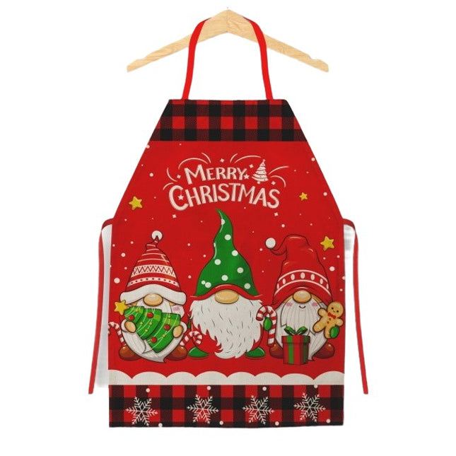 Sort de Bucatarie Decorativ, Tema Craciun,Model 3 Elfi, din Poliester