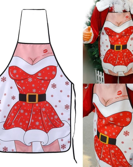 Sort de Bucatarie Decorativ, Tema Craciun,Model Craciunita, din Poliester