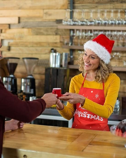 Sort de Bucatarie Decorativ, Tema Craciun,Model Merry Christmas, din Poliester