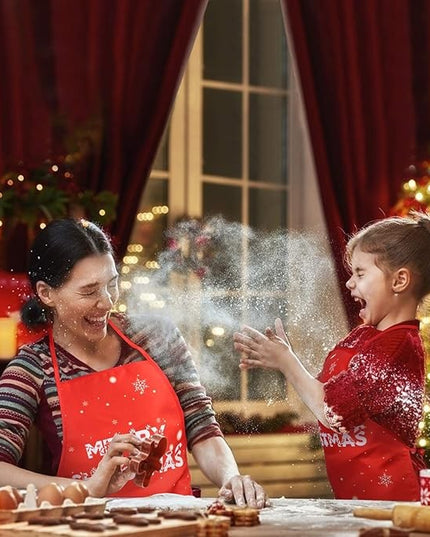 Sort de Bucatarie Decorativ, Tema Craciun,Model Merry Christmas, din Poliester