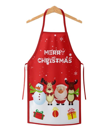 Sort de Bucatarie Decorativ, Tema Craciun,Model Merry Christmas, din Poliester