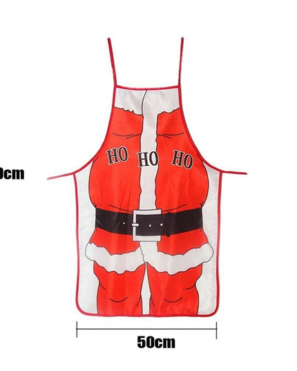 Sort de Bucatarie Decorativ, Tema Craciun,Model HO HO HO, din Poliester