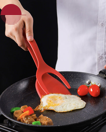 Spatula Multifunctionala tip Cleste, Spatula Cleste pentru Gatit, Silicon PP, pentru Alimente, Carne, Paine