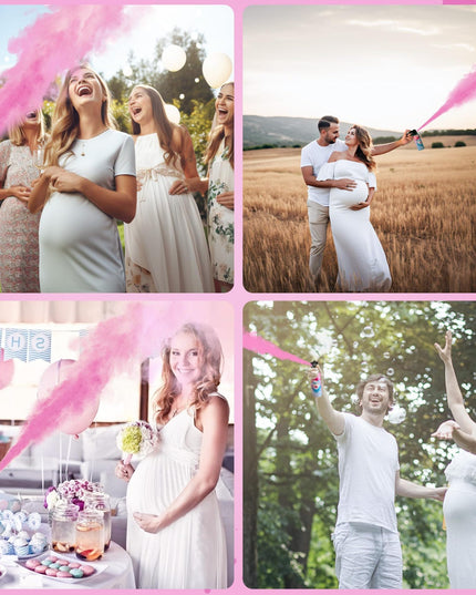 Spray Gender Reveal, 260 ml, din Amidon de Porumb, Dezvaluire Gen Bebelusi