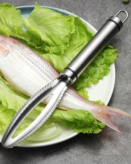 Perie de Curatare Solzi Peste, din Otel Inoxidabil