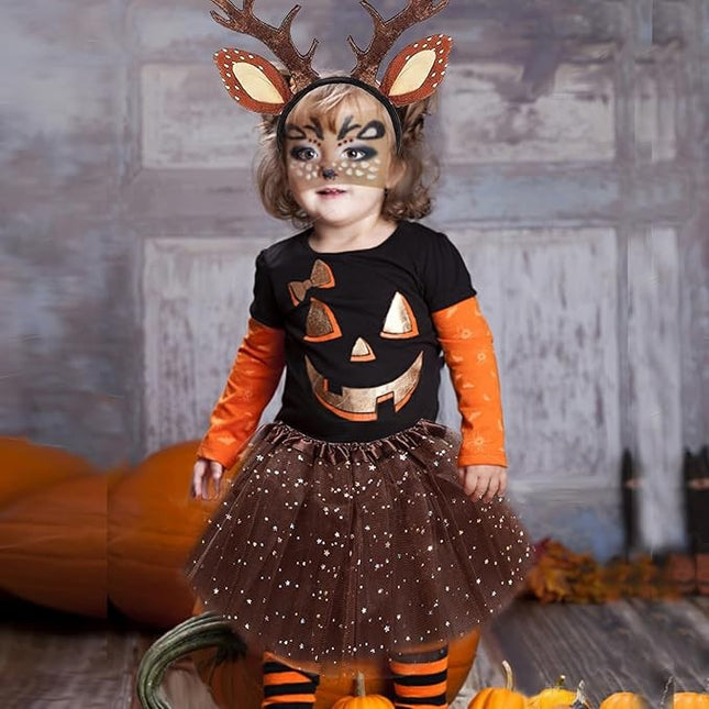 Sticker Temporar pentru Fata, pentru Machiaj, Face Art, Halloween, Teatru, Model Caprioara