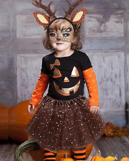 Sticker Temporar pentru Fata, pentru Machiaj, Face Art, Halloween, Teatru, Model Caprioara