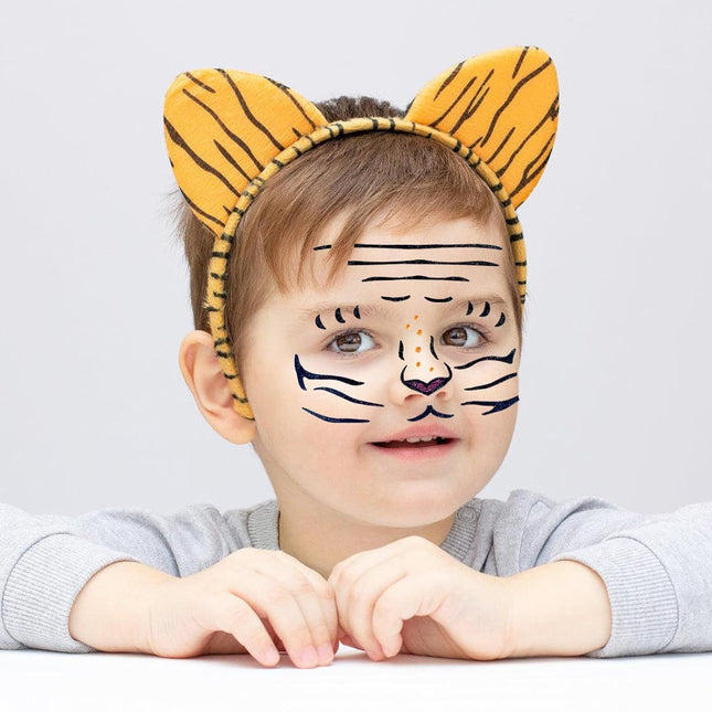 Sticker Temporar pentru Fata, pentru Machiaj, Face Art, Halloween, Teatru, Model Leu