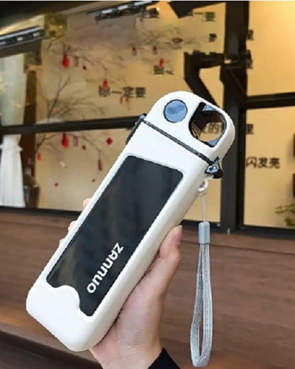 Sticla de Apa pentru Sport, 350 ml, cu Pai si Capac,Buton de Blocare, din PC