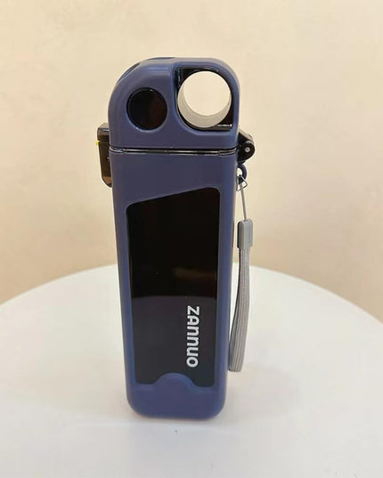 Sticla de Apa pentru Sport, 350 ml, cu Pai si Capac,Buton de Blocare, din PC