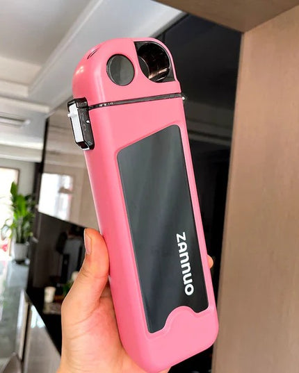 Sticla de Apa pentru Sport, 350 ml, cu Pai si Capac,Buton de Blocare, din PC