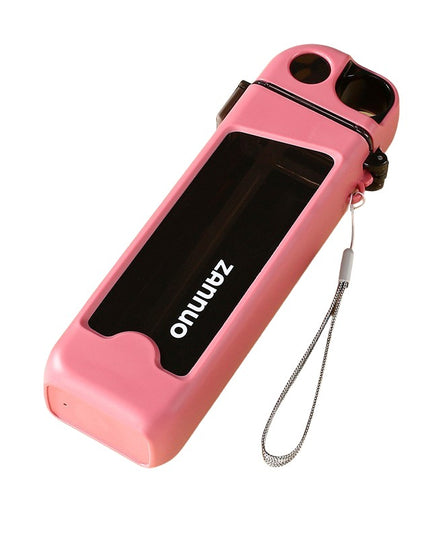 Sticla de Apa pentru Sport, 350 ml, cu Pai si Capac,Buton de Blocare, din PC