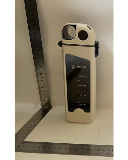 Sticla de Apa pentru Sport, 350 ml, cu Pai si Capac,Buton de Blocare, din PC