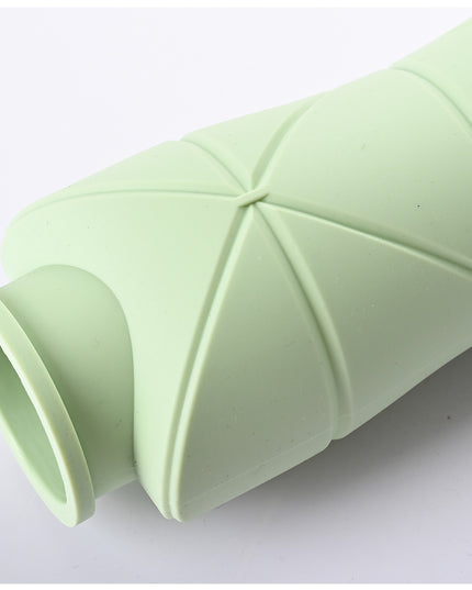 Sticla de apa pliabila din silicon,reutilizabila, rezistenta la temepreturi ridiate, usor de depozitat si carat,600 ml