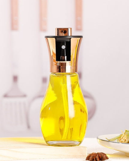 Sticla de ulei cu Pulverizator, Sticla pentru Lichide de Bucatarie, Otet, Sos,Volum 200 ml