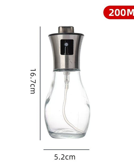 Sticla de ulei cu Pulverizator, Sticla pentru Lichide de Bucatarie, Otet, Sos,Volum 200 ml