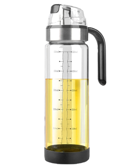Sticla de ulei etansa cu deschidere inchidere, Dispenser de ulei de bucatarie, Sos de soia, Otet, 500 ml