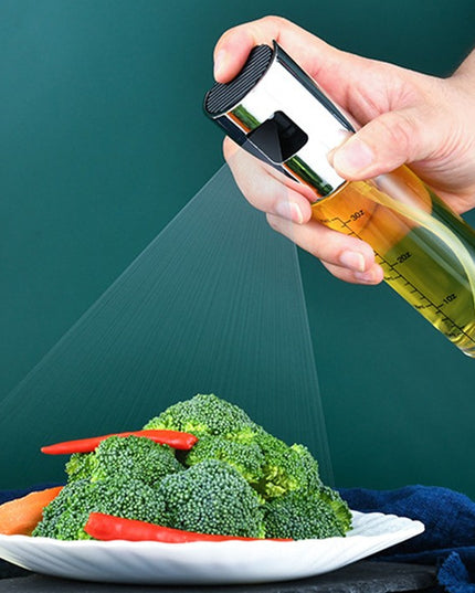 Sticla Pulverizator pentru Bucatariei, Spray pentru Gratar, din Sticla cu Capac din Inox,volum 100 ml, Trasnparenta cu Capac