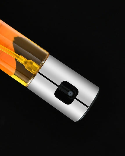 Sticla Pulverizator pentru Bucatariei, Spray pentru Gratar, din Sticla cu Capac din Inox,volum 100 ml, Trasnparenta cu Capac