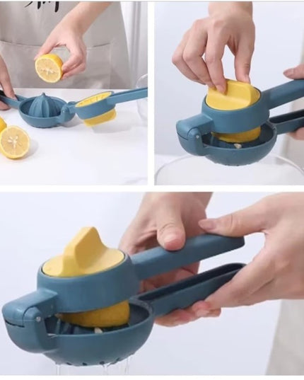 Storcator manual citrice, pentru lamai, portocale, cu actiune dubla, usor de utilizat, material ABS rezistent