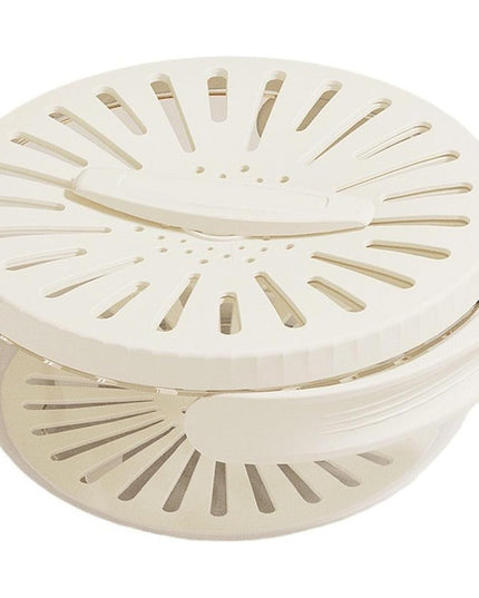 Strecuratoare 1 pentru Fructe si Legume, Cos de Scurgere si de Depozitare,din PP, cu Maner si Capac