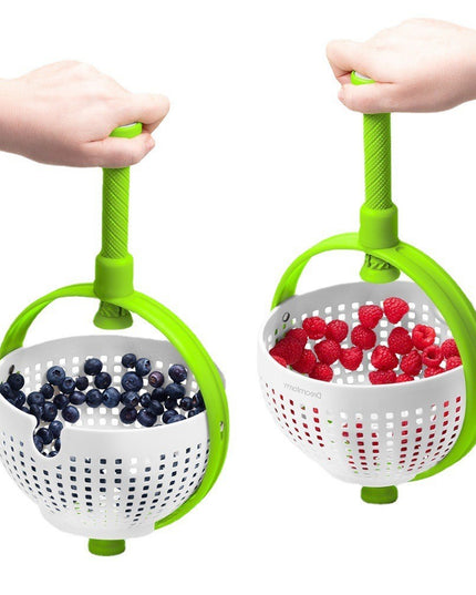 Strecuratoare multifunctionala rotativa, cu maner, material ABS,maner , cu ventuza pentru prindere sigura, practic si usor de folosit