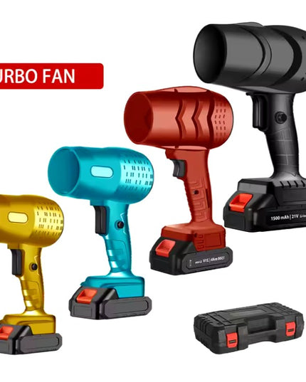 Suflanta de Aer Multifunctionala Portabila, Incarcare Auto, pentru Gratar, Masina, Indepartare Frunze si Praf, 1500 mAh, Viteta de Rotatie 25000 RPM, 2 Baterii de Li si Incarcator, Visiniu