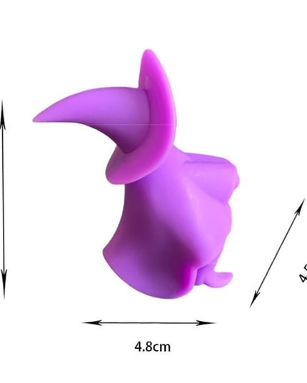 Suport Capac Anti-Varsare, Suport Lingura pentru Oala, Model Vrajitoare, din Silicon