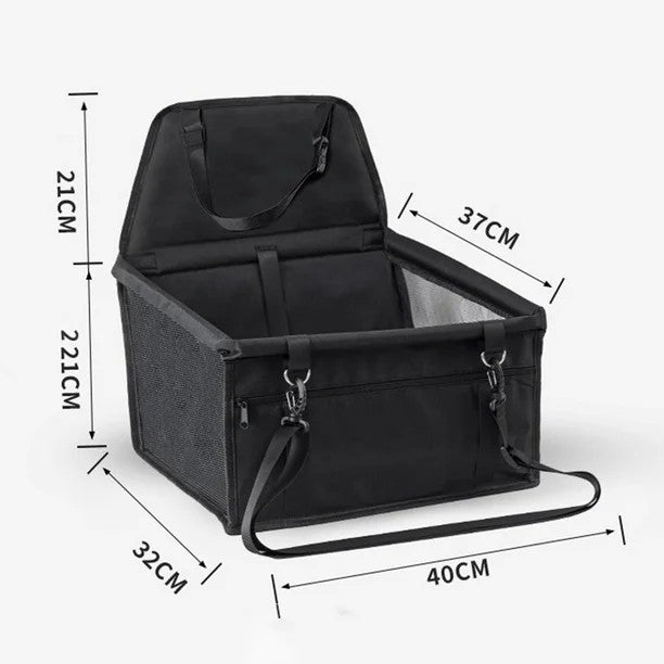 Scaun Auto pentru Animalele de Companie, Cos Auto pentru Animale, cu Prindere de Scaun si Centura de Siguranta