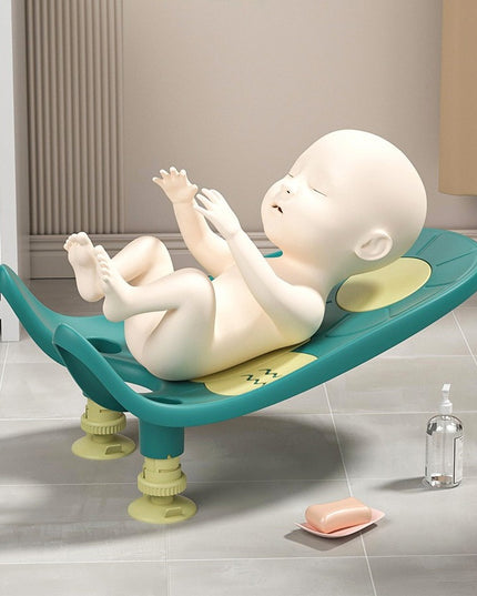 Suport de Baie Bebelusi, 0-12 luni, Montare pe Chiuveta/Lavoar/Cada, Ventuze Antiderapante cu Intaltime Reglabila