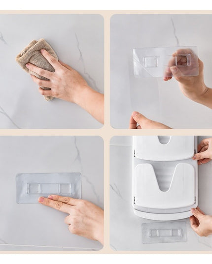 Suport de Bucatarie, pentru Capace/Tocatoare, din Plastic, Colectare Apa Scursa, Montare fara Perfoarare