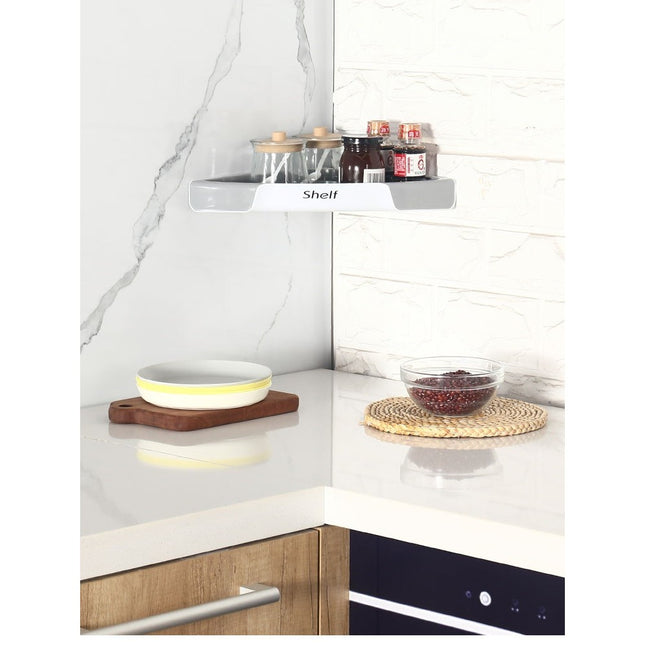 Suport Depozitare, din Plastic, Montare fara Perforatii, pentru Baie/Bucatarie