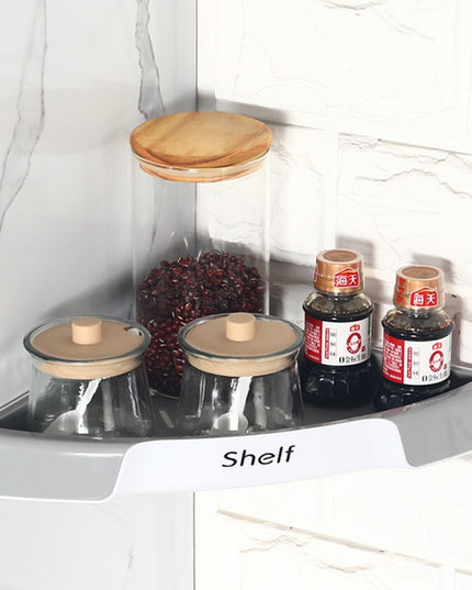 Suport Depozitare, din Plastic, Montare fara Perforatii, pentru Baie/Bucatarie