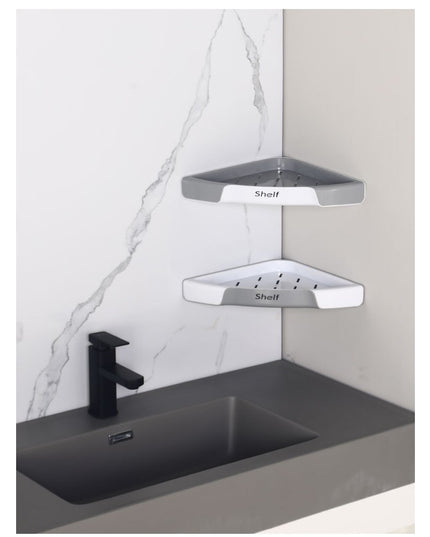 Suport Depozitare, din Plastic, Montare fara Perforatii, pentru Baie/Bucatarie