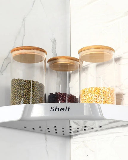 Suport Depozitare, din Plastic, Montare fara Perforatii, pentru Baie/Bucatarie