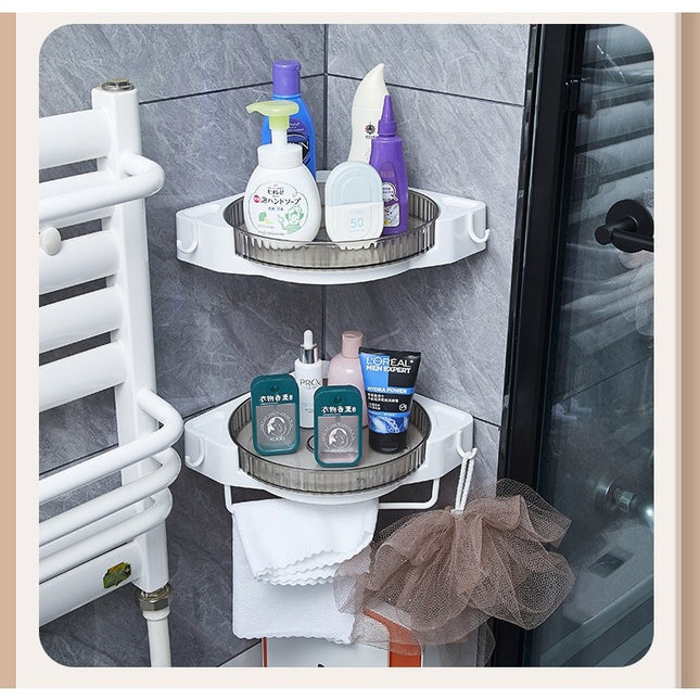 Suport Depozitare, din Plastic, Rotativ 360 grade, Montare fara Perforatii, pentru Baie/Bucatarie