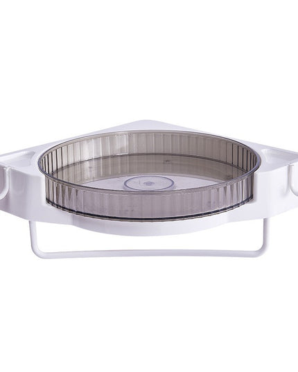 Suport Depozitare, din Plastic, Rotativ 360 grade, Montare fara Perforatii, pentru Baie/Bucatarie