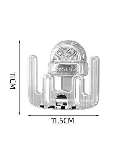 Suport Multifunctional Dublu, Pahar si Suport pentru Periuta de Dinti, Plastic, x