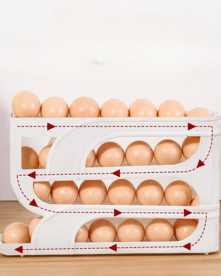 Suport Organizator pentru Oua, pentru Frigiderul, Patru straturi
