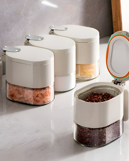 Suport pentru Depozitare Condimente, Ulei, Otet, Montare pe Perete din 12 Piese, Uz Casnic, pentru Bucatarie