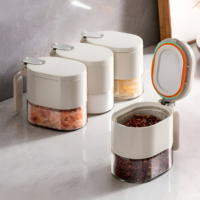 Suport pentru Depozitare Condimente, Ulei, Otet, Montare pe Perete din 9 Piese, Uz Casnic, pentru Bucatarie