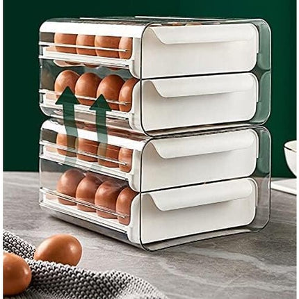 Suport pentru Oua, Strat Dublu, Capacitate 32 de Oua,din Plastic