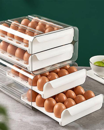 Suport pentru Oua, Strat Dublu, Capacitate 32 de Oua,din Plastic