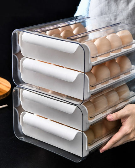Suport pentru Oua, Strat Dublu, Capacitate 32 de Oua,din Plastic