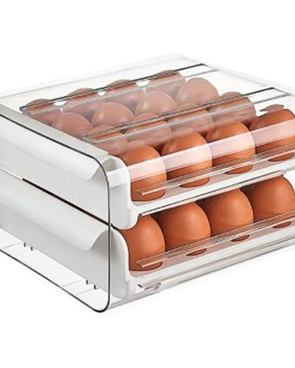 Suport pentru Oua, Strat Dublu, Capacitate 32 de Oua,din Plastic