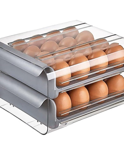 Suport pentru Oua, Strat Dublu, Capacitate 32 de Oua,din Plastic