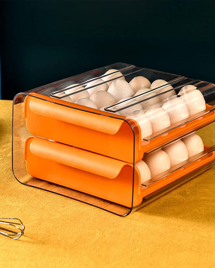 Suport pentru Oua, Strat Dublu, Capacitate 32 de Oua,din Plastic