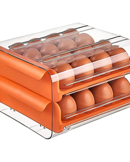Suport pentru Oua, Strat Dublu, Capacitate 32 de Oua,din Plastic